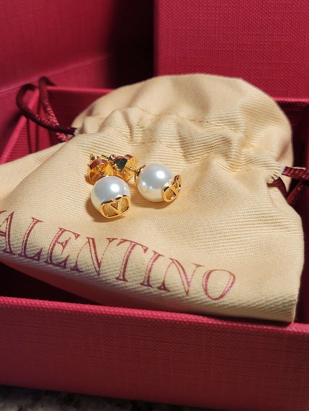 VALENTINO V Logo Signature Women's Earrings